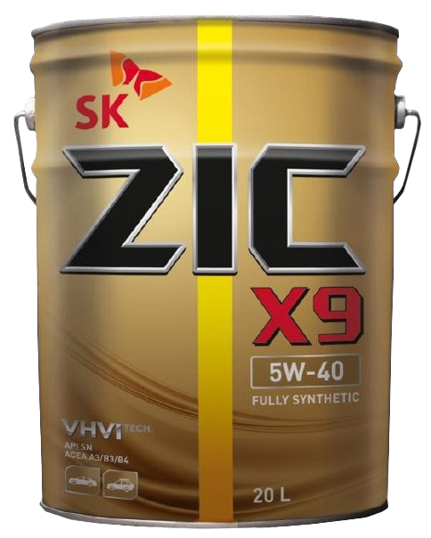 Моторное масло ZIC X9 5W-40, 20л